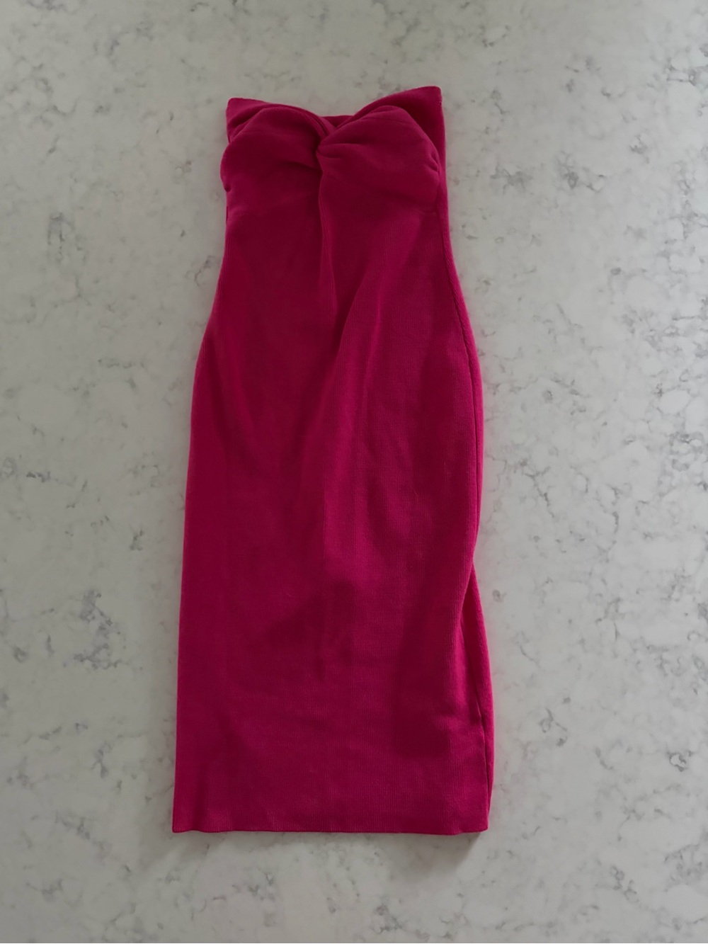 Strapless Fuchsia Tube Dress